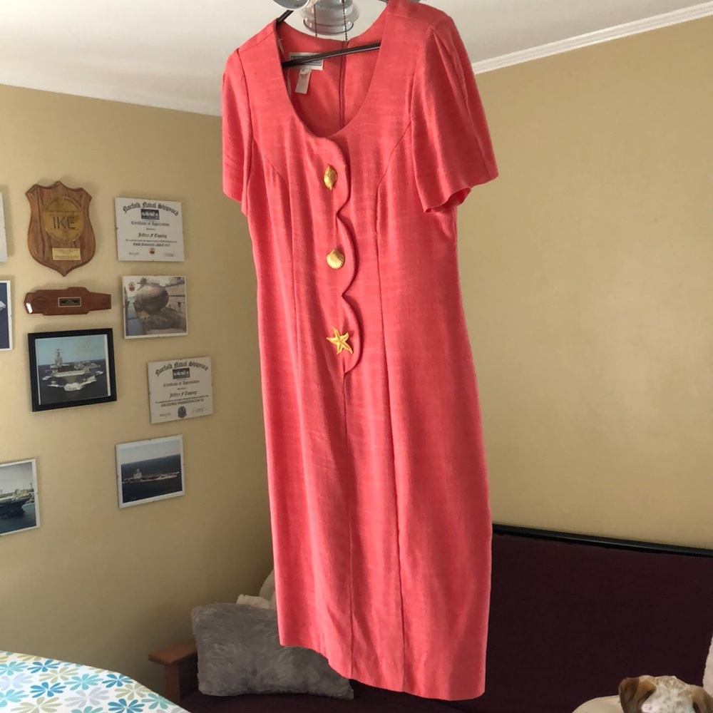 Coral dress